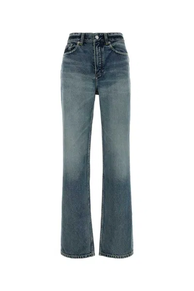Alaïa Alaia Straight Jeans Vintage Blue Denim