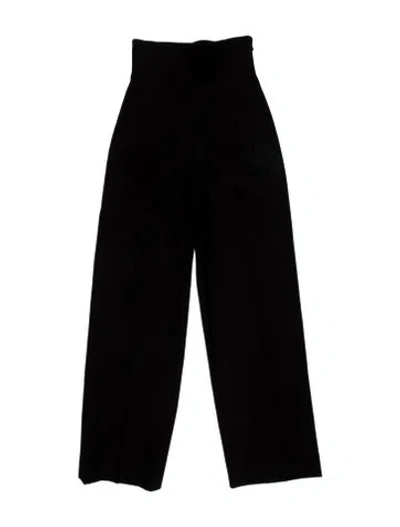 Pre-owned Alaïa Straight Leg Pants In Black
