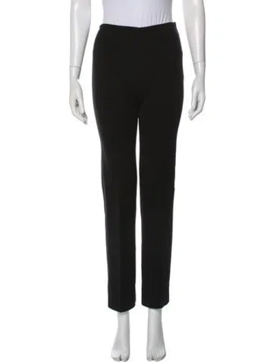 Pre-owned Alaïa Straight Leg Pants In Black