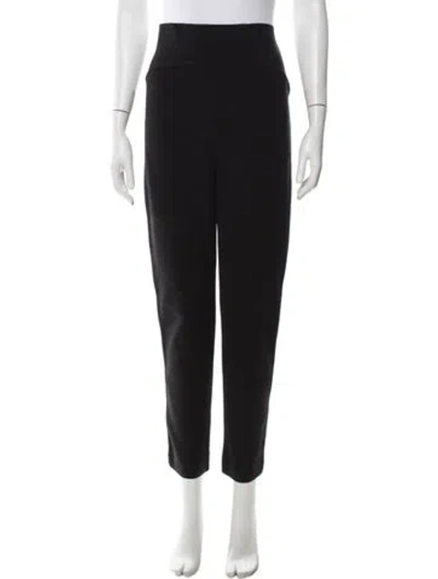 Pre-owned Alaïa Straight Leg Pants In Black