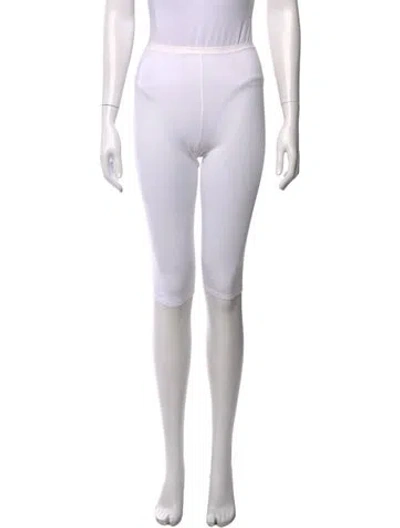 Pre-owned Alaïa Straight Leg Pants In Neutral