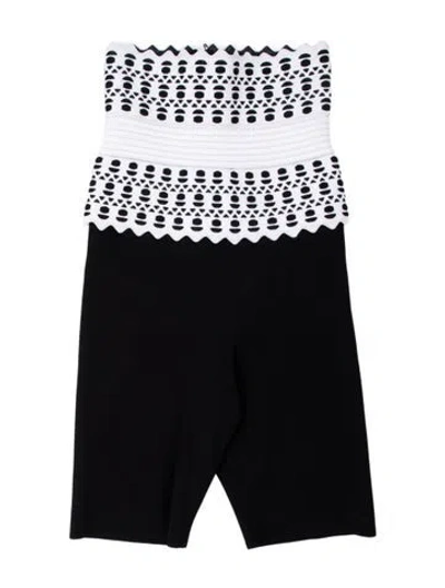 Pre-owned Alaïa Straight Leg Pants W/ Tags In Black