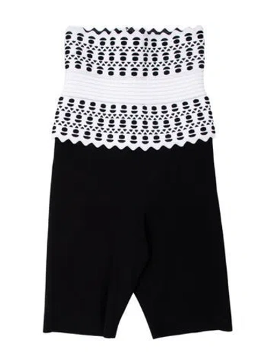 Pre-owned Alaïa Straight Leg Pants W/ Tags In Black