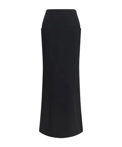 Alaïa Straight-cut Skirt In Black
