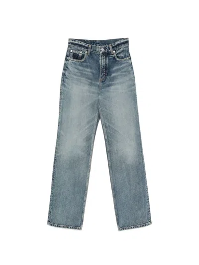 Alaïa Straight-leg Denim Jeans In Sky Blue