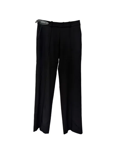 Pre-owned Alaïa Straight-leg Trousers In Black