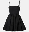Alaïa Taffeta Bustier Mini Dress In Black