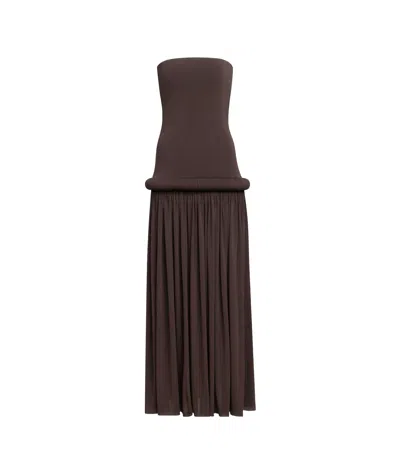 Alaïa Strapless Dress In Black