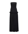Alaïa Strapless Pipe Maxi Dress In Black