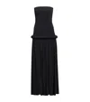 Alaïa Strapless Pipe Maxi Dress In Black