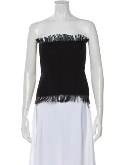 Pre-owned Alaïa Strapless Top In Black