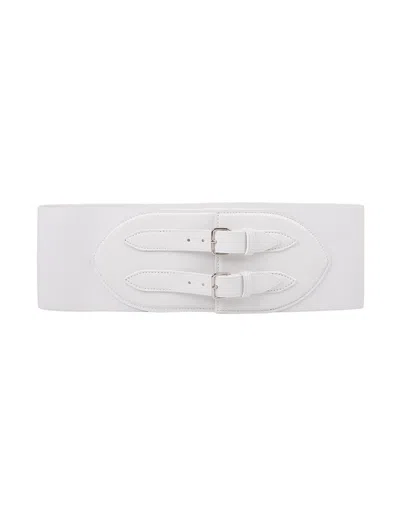 Alaïa Stretch Corset Belt In White