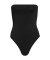 Alaïa Strapless Bustier Bodysuit In Black