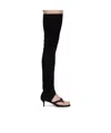 Alaïa Stretch Suede 55 High Boots In Black