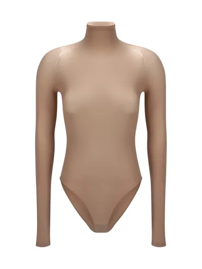 Alaïa String Bodysuit Top In Multicolor