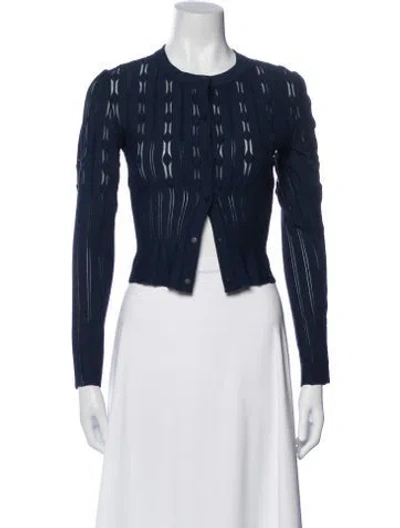Pre-owned Alaïa Striped Evening Jacket In Blue