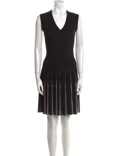 Pre-owned Alaïa Striped Knee-length Dress W/ Tags