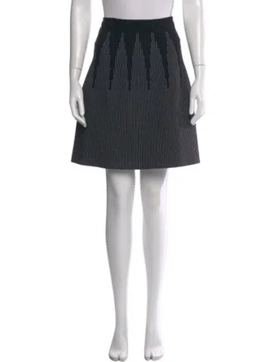 Pre-owned Alaïa Striped Knee-length Skirt In Multi