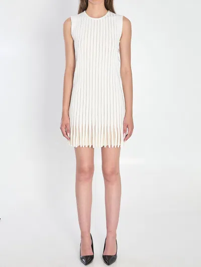 ALAÏA STRIPED KNIT DRESS