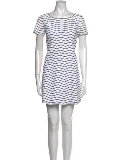 Pre-owned Alaïa Striped Mini Dress