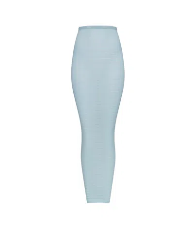 Alaïa Striped Skirt In Blue
