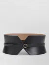 Alaïa Structured Bustier Belt Gold Tone Buckle In Black