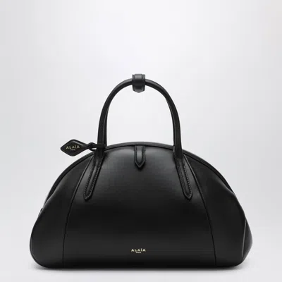 Alaïa Alaia Structured Leather Purse Handbag In Black