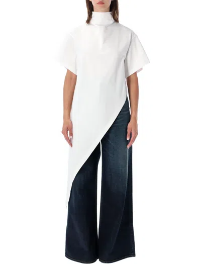 Alaïa Alaia Structured Mini Polo Top In White