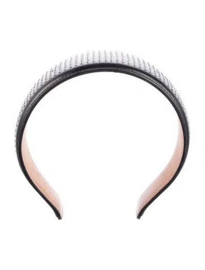 Pre-owned Alaïa Studded Headband In Black