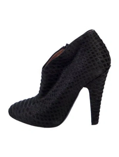 Pre-owned Alaïa Suede Boots In Black