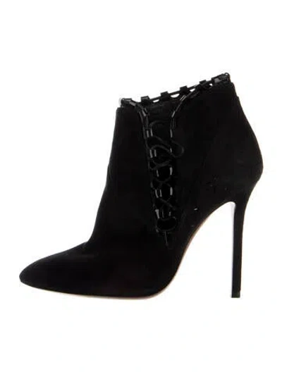 Pre-owned Alaïa Suede Boots In Black