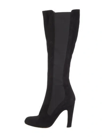 Pre-owned Alaïa Suede Boots In Black