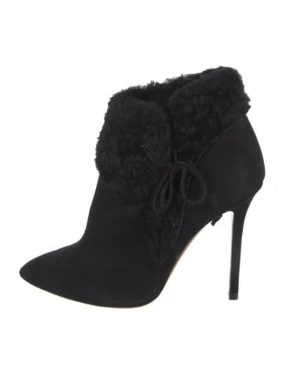 Pre-owned Alaïa Suede Boots In Black