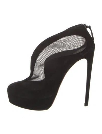 Pre-owned Alaïa Suede Boots In Black