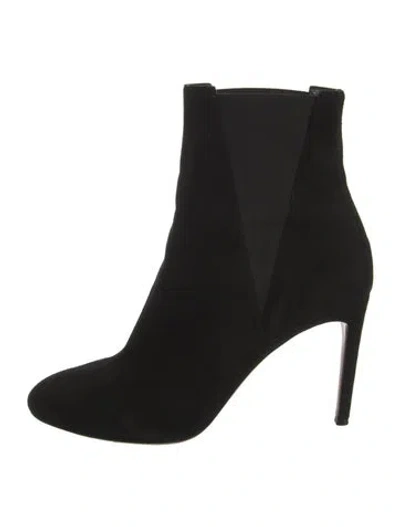 Pre-owned Alaïa Suede Chelsea Boots In Black