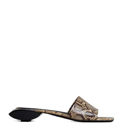 Alaïa Suede Ellipse Mules In Multi