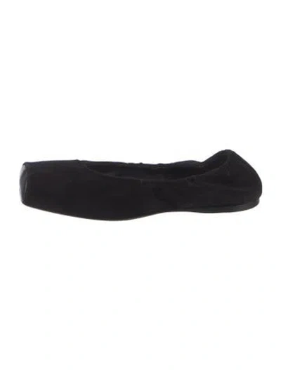 Pre-owned Alaïa Suede Flats In Black