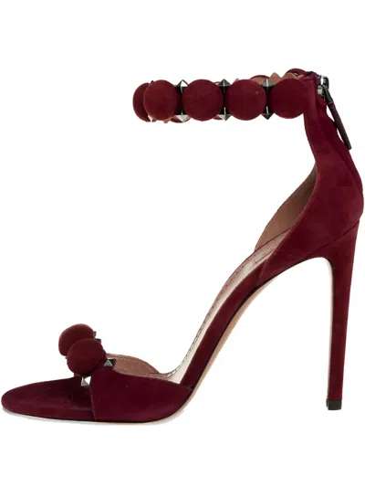 Pre-owned Alaïa Suede Heeled Sandals