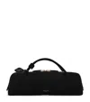 Alaïa Suede Le Teckel Top-handle Bag In Black