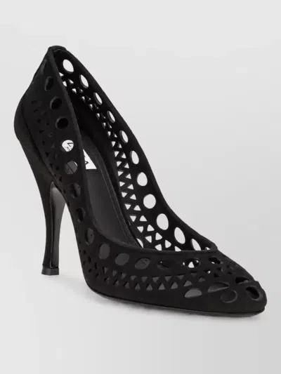 Alaïa Suede Leather Pumps In Black