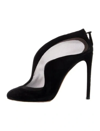 Pre-owned Alaïa Suede Mesh Accents Pumps In Blue