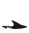 Alaïa Suede Pointy Mules 25 In Black