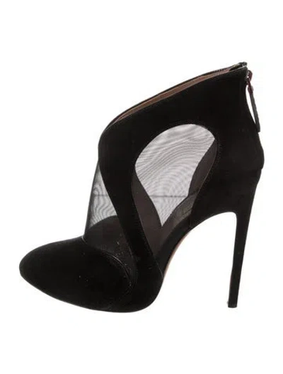 Pre-owned Alaïa Suede Pumps In Black