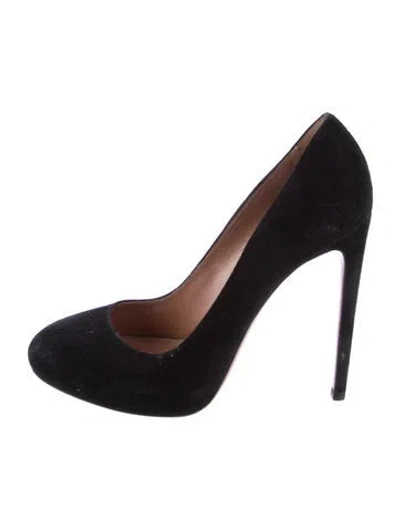 Pre-owned Alaïa Suede Pumps In Black