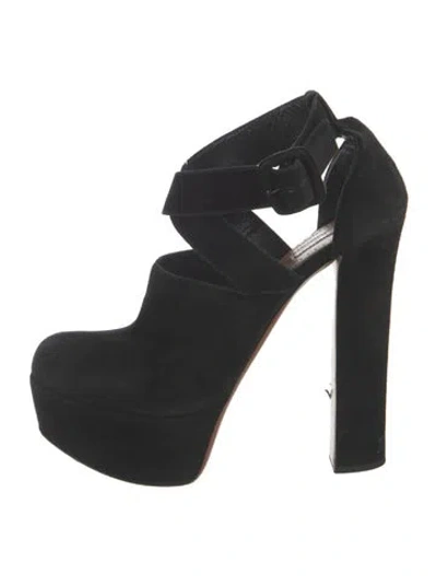 Pre-owned Alaïa Suede Pumps In Black