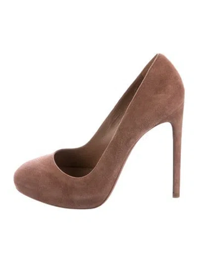 Pre-owned Alaïa Suede Pumps In Brown
