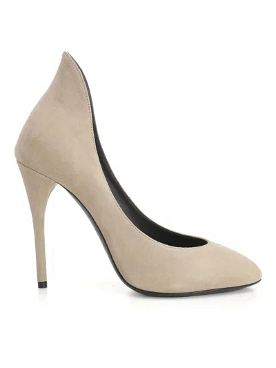 Alaïa Suede Pumps In Neutral