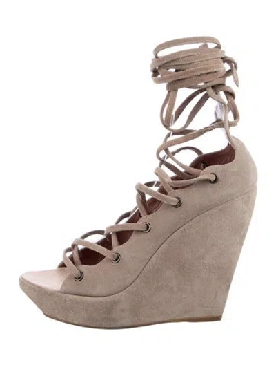 Pre-owned Alaïa Suede Pumps In Multi