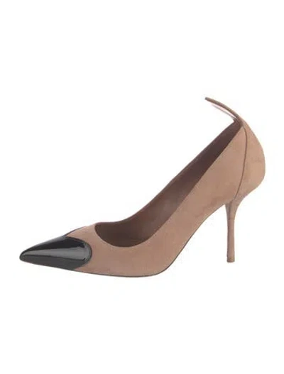 Pre-owned Alaïa Suede Pumps In Neutrals