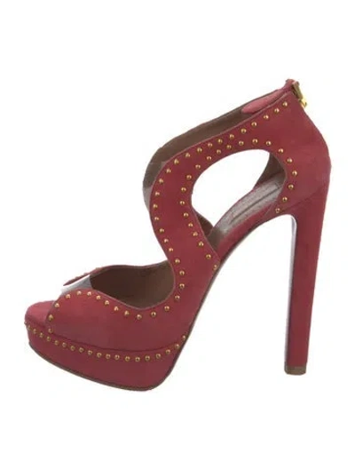 Pre-owned Alaïa Suede Pumps In Pink